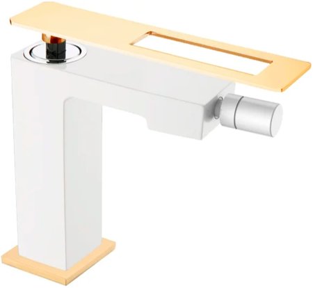 Смеситель для биде Boheme Q 146-WG Белый Золото 