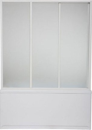 Шторка на ванну Bas Кэмерон 3 ств., стекло 