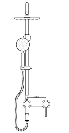 Душевая система Seaman Eco Koblenz SSN-2348C хром 