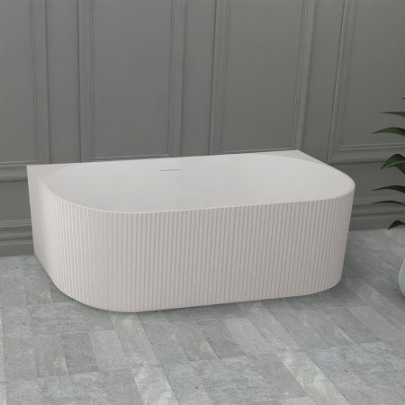 Ванна из искусственного камня ABBER Stein AS9630 белая матовая 