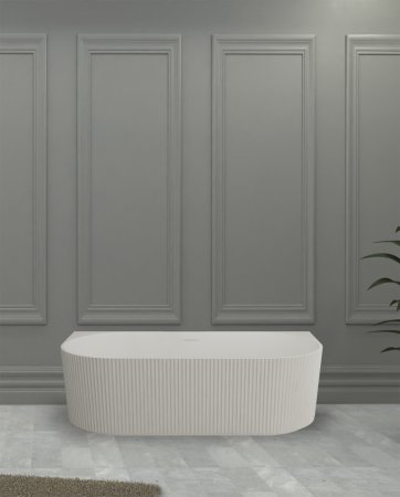 Ванна из искусственного камня ABBER Stein AS9630 белая матовая 