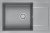 Мойка кухонная Paulmark PM317850-GRM серый металлик 