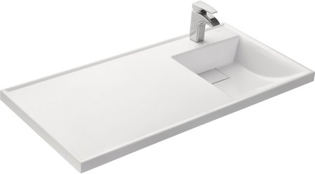 Раковина Aquaton Лондри 105 R 1A72223KLH010 на стиральную машину Белая 