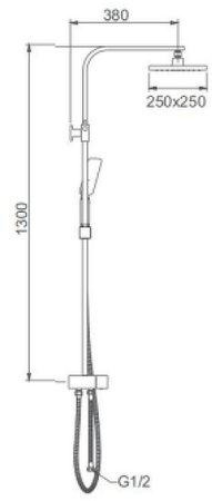 Душевая система Gappo G2408 Хром 