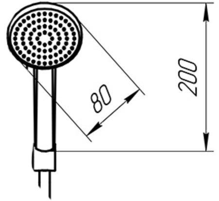 Ручной душ Paini Torino TRCR155 Хром 