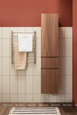 Шкаф-пенал для ванной Aquanet Нью-Йорк 35 орех 