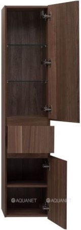 Шкаф-пенал для ванной Aquanet Нью-Йорк 35 орех 