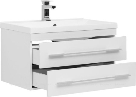 Тумба с раковиной Aquanet Нота 75 белый 