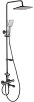 Душевая система Swedbe Hermes 5115B с термостатом Черная матовая