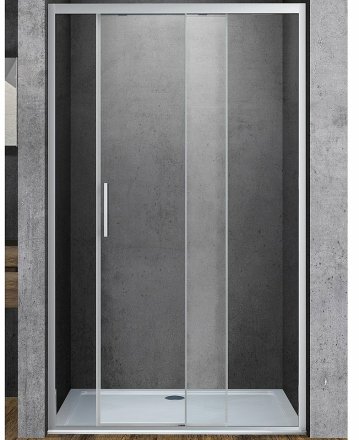 Душевая дверь Vincea Soft 100 VDS-3SO100CL профиль Хром стекло прозрачное 