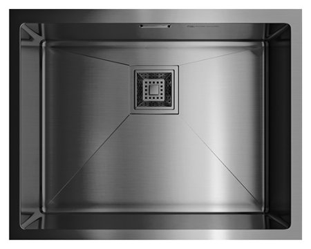 Мойка кухонная Omoikiri Taki 54-U/IF GM вороненая сталь 
