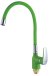Смеситель для кухни с гибким изливом Shevanik S443-5, зеленый 