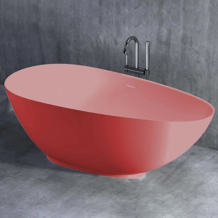 Ванна из искусственного камня Salini Paola 172х82 101512SMRF покраска по RAL полностью матовая 