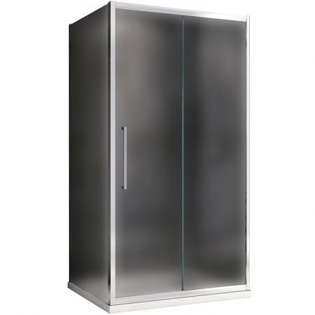 Душевой уголок Abber Schwarzer Diamant 150x100 AG30150MH-S100M профиль Хром стекло матовое 
