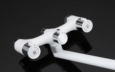 Смеситель для ванной Gappo G2249 Белый / Хром 