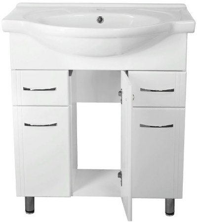 Тумба под раковину Style Line Эко Стандарт 26 Байкал 75 ЛС-00002286 Белый глянец 