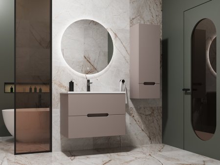 Шкаф пенал Style Line Матис 36 ЛС-00002295 подвесной Тауп темный 