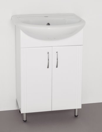 Тумба под раковину Style Line Эко Стандарт 9 Уют 55 Белый глянец 