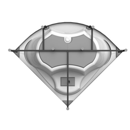 Акриловая ванна Radomir Vannesa Сандра 149x149 