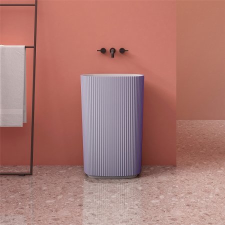 Раковина Abber Stein 55 AS2502Violett Фиолетовая 