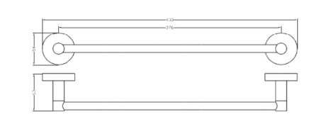 Полотенцедержатель Bemeta Rawell 104104272 на радиатор, хром 