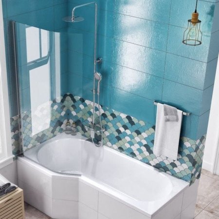 Шторка на ванну Excellent Be Spot 75 см L 