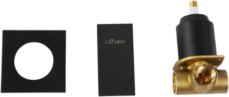 Смеситель Cezares Unika DIM-NOP С ВНУТРЕННЕЙ ЧАСТЬЮ, для душа, черный 