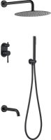 Душевая система Boheme Uno 464-2-B Черная