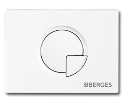 Кнопка смыва Berges Wasserhaus Novum R1 белая 