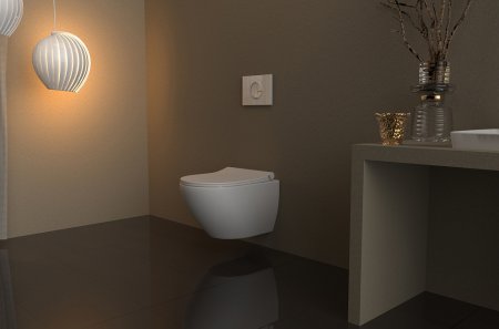 Кнопка смыва Berges Wasserhaus Novum R1 белая 