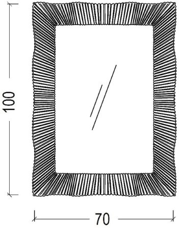 Зеркало Boheme Armadi Art NeoArt 70 563 с подсветкой Золото 