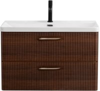 Тумба с раковиной BelBagno DUE-800-2C-SO-NOCE-P