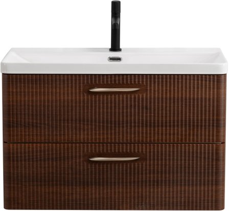 Тумба с раковиной BelBagno DUE-800-2C-SO-NOCE-P 