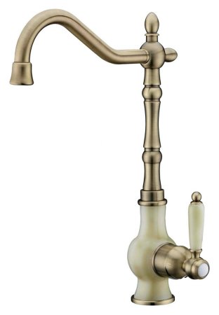 Смеситель Zorg Stone ZR 365 Y crema bronze для кухонной мойки 