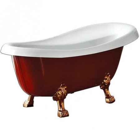 Акриловая ванна BelBagno 170x80 BB04-ROS Белая с красным 