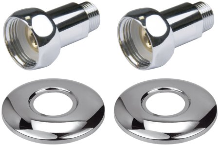 Прямое соединение для полотенцесушителя Point PN00007 3/4"х1/2" г/ш, хром (пара) 