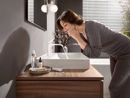 Смеситель Hansgrohe Vivenis 110 75022700 для раковины, белый 
