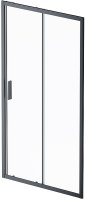 Душевая дверь AM.PM Gem Solo 110 W90G-110-1-195BT профиль Черный матовый стекло прозрачное