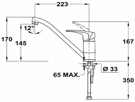 Смеситель для кухни Teka Deia 409136210 Хром 
