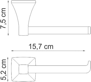 Держатель туалетной бумаги WasserKRAFT Wern K-2596 