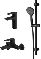 Комплект смесителей AM.PM Gem F42990A00 Черный матовый