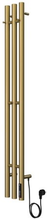 Полотенцесушитель электрический Terminus Стойка TRES круг 120, золото арт 