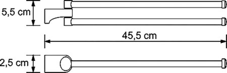 Полотенцедержатель WasserKRAFT Kammel K-8331 