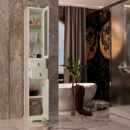 Шкаф пенал Opadiris Риспекто 30 R 00-00005831 Слоновая кость 