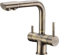Смеситель для кухонной мойки WasserKRAFT A8037 , светлая бронза