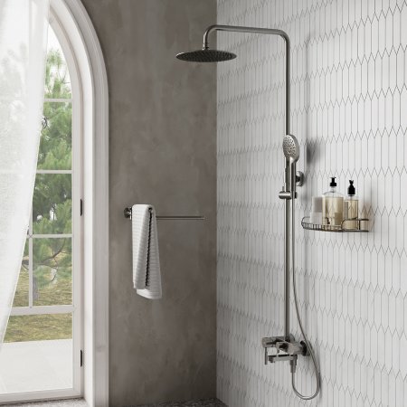 Душевая стойка WasserKRAFT A14201 никель 