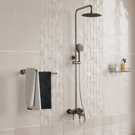 Душевая стойка WasserKRAFT A14201 никель 