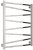 Водяной полотенцесушитель Сунержа Сирокко 800x600 Хром 