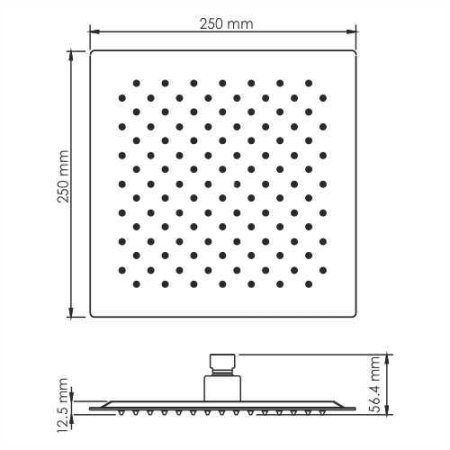 Верхний душ WasserKRAFT A200 