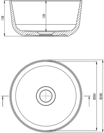 Раковина-чаша Deante Jasmin 28 CDJ_6U2S Белая 